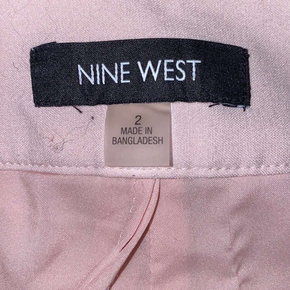 Nine West nude pink ankle cropped dress pants Sz 2 - Picture 8 of 16